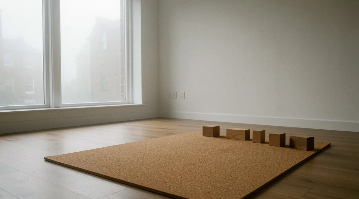 Minimalist yoga space
